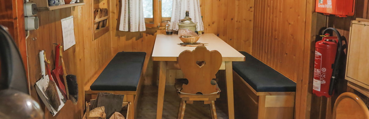 Die Stube auf der Reitbichlhütte