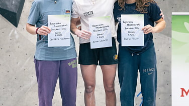 Das Podest der Bayerischen Meisterschaft