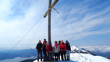 ... erreichten wir den aussichtsreichen Gipfel.