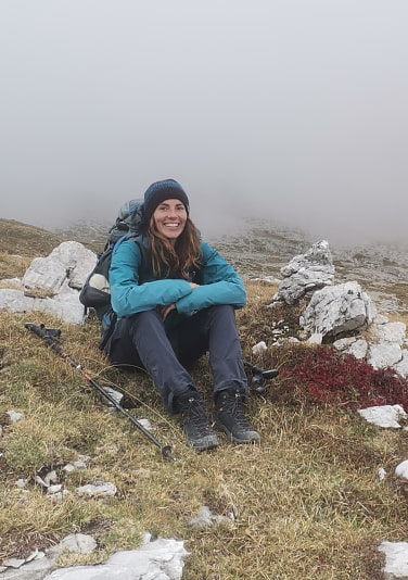 Antje Göbbel am Berg 