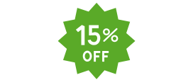 15% Rabatt