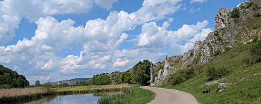Klettern im Eselsburger Tal