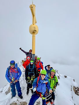 auf dem Gipfel der Zugspitze