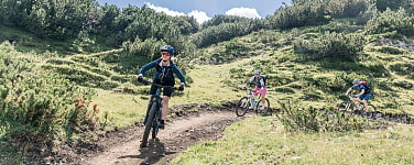Mountainbiker am Berg