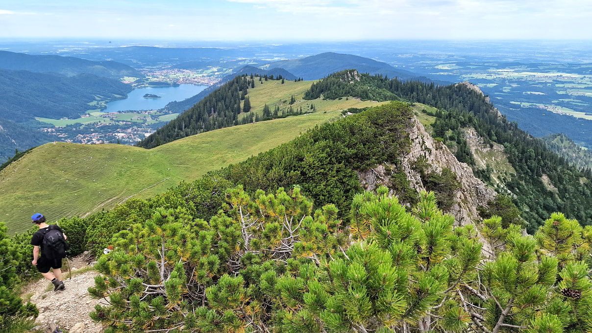 Blick vom Jägerkamp auf die Jägerbauernalm
