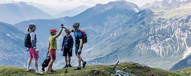 Mountainbiker am Berg