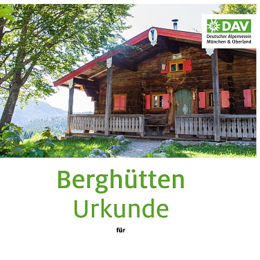 Urkunde Berghütten
