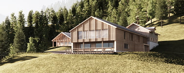 Vorderkaiserfeldenhütte Visualisierung