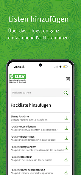 Packlisten