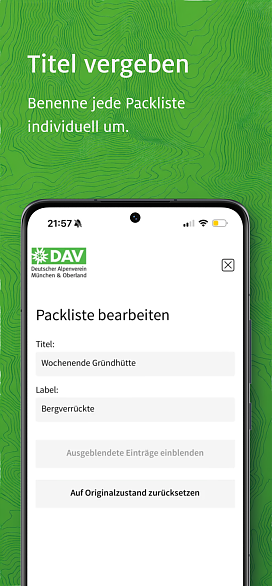 Packlisten