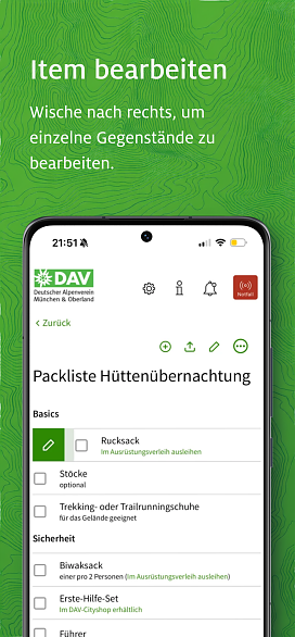 Packlisten