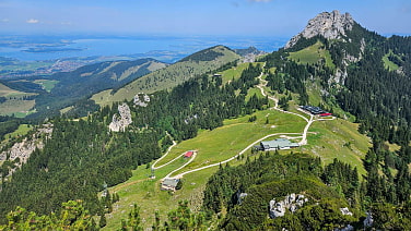 jetzt noch steil runter zur Bergstation der Bahn