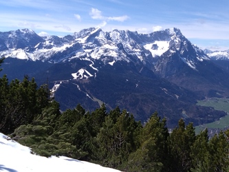 Blick auf Zugspitze HS
