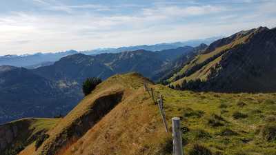 Blick von der Nagelfluhkette Richtung Südwesten