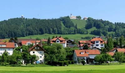 Blick auf den Hohen Peißenberg