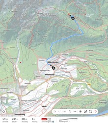 Kartenausschnitt zur Tour