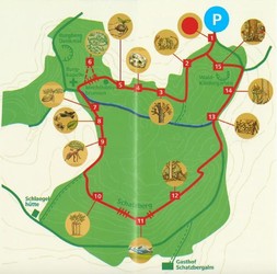 Burgwald-Lehrpfad Karte