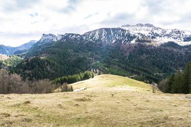 Blick vom Haindorfer Berg Richtung Kampenwand