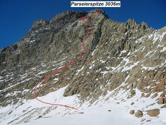 Weg auf die Parseierspitze